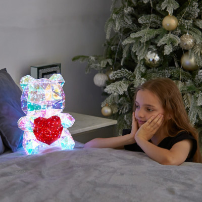 Светильник декоративный  ULD-R508 USB BEAR WITH HEART