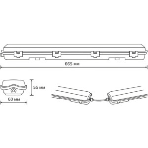 Промышленный потолочный светильник  909437160