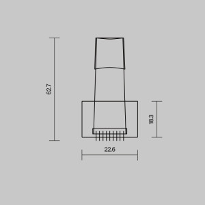 Комплект креплений Встраиваемый с накладным фланцем профиль 642036