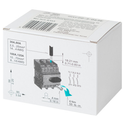 Автоматический выключатель  mvr20-3-063E